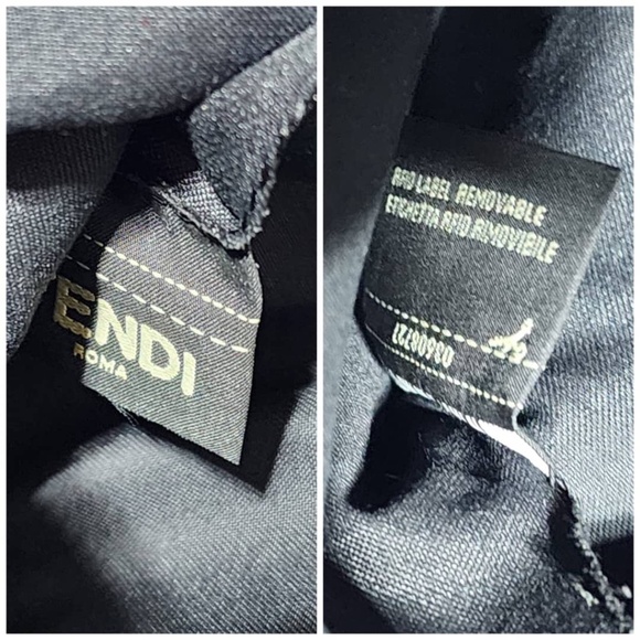 Authentic Fendi Monster Eyes Clutch Bag Black - Picture 5 of 13